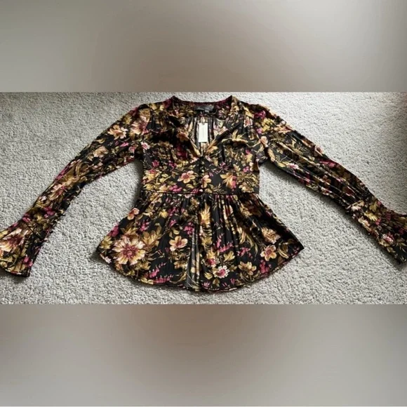 Anthropologie - Deep V Tunic - Size SX - Picture 3 of 8